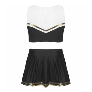 Uniforme de cheerleading, vêtements de sport d'entraînement professionnel, uniforme de cheerleading, tissu hautement élastique, vêtements de danse - Product Image 4