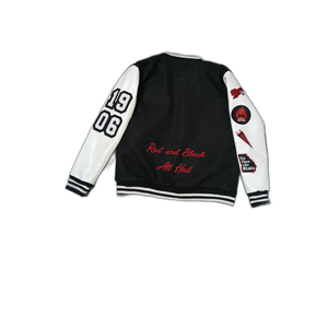 Veste Letterman en toile pour hommes de haute qualité brodée Varsity Baseball Style coupe ample pour les saisons de printemps et d'hiver - Product Image 3