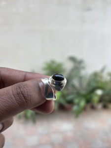 Natural Semiprecious <b>Black</b> Onyx 925 Sterling Silver Cabochons 3A Quality Bezel Set Handmade Classic Designer Statement <b>Ring</b> - Product Image 2