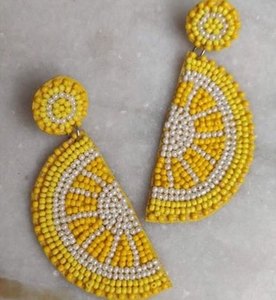 <b>Peacock</b> Hand Bead Embroidery Designs Custom Multi Beaded Earrings Women Festive Party <b>Jewelry</b> At Best Price Beaded Earrings - Product Image 6