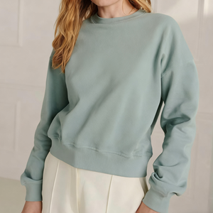 Sweat-shirt à capuche pour femme, hiver, sur mesure, OEM, surdimensionné, lourd, écologique, coupe-vent, décontracté, uni, imprimé lettres - Product Image 5