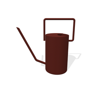 Fer rond eau peut mat gris couleur poudre revêtement pépinière fleur arrosoirs Rose jardin paysage conception peut - Product Image 5