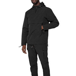 Ensemble de survêtement pour homme, coupe-vent léger uni, taille plus, imperméable, avec logo personnalisé - Product Image 1