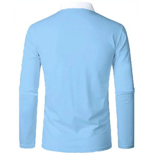 Haute qualité 100% coton haute qualité hommes Sport polos broderie personnalisée à manches longues Pol pour hommes 2025 hommes t-shirts - Product Image 4