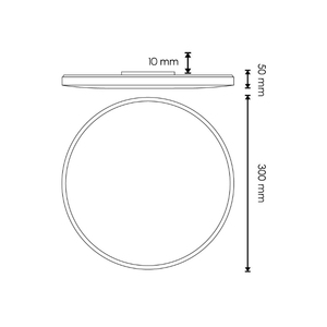 Leduni – plafonnier Led rond 6000K Ip44, lampe pour salle à manger, chambre à coucher, cuisine, couloir, design minimaliste, source d'alimentation en courant alternatif - Product Image 3
