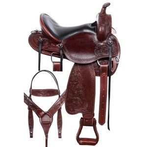Prix de gros disponible, dernière selle de dressage occidentale portable, cuir véritable, siège souple, options personnalisables - Trident - Product Image 1