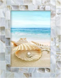 Mother of <b>pearl</b> <b>photo</b> <b>frame</b> premium handcrafted decorative <b>frame</b> for upscale interior styling - Product Image 6