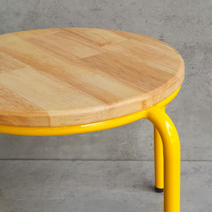 เก้าอี้ทานข้าวเด็กสมัยใหม่พร้อมที่นั่งพลาสติกและขาโลหะหลากสี (GTE009) - Product Image 4