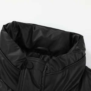 Veste d'hiver unisexe chaude en duvet de canard, col montant sans capuche, doudoune pour homme de haute qualité OEM - Product Image 3