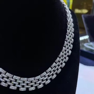 เครื่องประดับโซ่เพชรสไตล์ฮิปฮอปทรงกลม10K/ 14K / 18K สำหรับผู้ชายดีไซน์ใหม่ - Product Image 4