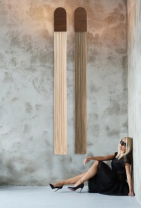 Suspension murale en macramé simple, longue, verte et blanche, pour fond décoratif pour fêtes, événements ou coins photo, en provenance d'Inde - Product Image 4