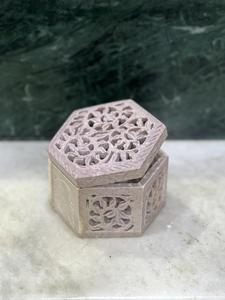 Marble Soapstone Jewelry <b>Box</b> Handmade Carved Jewelry Storage Eco-Friendly <b>Keepsake</b> <b>Box</b> Elegant Decorative Gift <b>for</b> Women - Product Image 6
