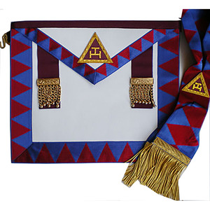 Royal Arch Chapter Masonic <b>Apron</b> | Premium Quality Hand Embroidered Lambskin <b>Apron</b> Gold Bullion <b>Work</b> | Custom Logo Customizable - Product Image 6