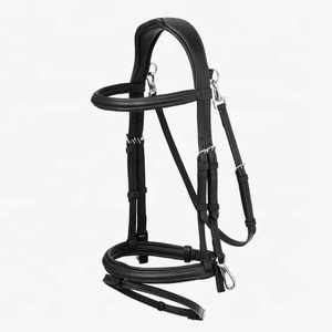 สายรัดหนังแท้สำหรับขี่ม้าแบบตะวันตกบุนวมธรรมดาโลโก้ตามสั่ง - Product Image 1