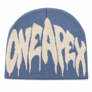 White Blue Star Graphic Knit Beanie Hat Custom Logo Ribbed <b>Winter</b> <b>Cap</b> Unisex Streetwear Fashion Headwear Wholesale OEM - Product Image 6