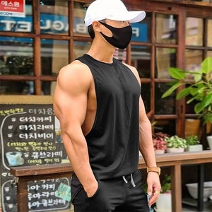 T-shirts musclés personnalisés pour hommes débardeur d'entraînement débardeur en coton sans manches pour hommes débardeur de gymnastique - Product Image 4