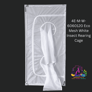 Eco-Friendly White <b>Insect</b> Rearing Cage 4E-M-W-6060120 Made From Durable Fabric <b>Mesh</b> - Product Image 1