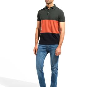 Polo de haute qualité en coton couleur appropriée col rabattu décontracté avec boutons doux et extensible idéal pour les entraînements - Product Image 3