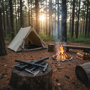 Hachas Vikingas Nórdicas Auténticas, Acero con Alto Contenido de Carbono de Grado Industrial, Diseño Grabado, Listas para la Batalla, Hacha de Doble Cabeza con Mango de Acero - Product Image 3