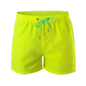 Short de sport pour hommes de haute qualité confortable mémoire taille moyenne troncs motif solide Type de cordon pour la natation adultes - Product Image 3