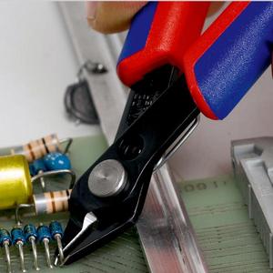คีมตัดไฟเบอร์ออปติก Knipex Electronic Super Knips แบบขัดเงา พร้อมด้ามจับหลายส่วนประกอบ ผลิตจากเหล็กเครื่องมือพิเศษ - Product Image 2