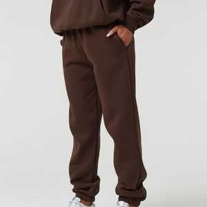 Premium Chocolate Brown <b>Oversized</b> Hoodie & <b>Jogger</b> Tracksuit Set 100% Cotton Cozy Loungewear Streetwear - Product Image 4