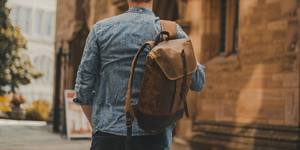 Mochila de Lona y Cuero Premium, con Cierre Suave, para Uso en Exteriores, Escuela, Trabajo, Viajes, Senderismo, Duradera, Unisex, Gran Capacidad, Funcional - Product Image 5