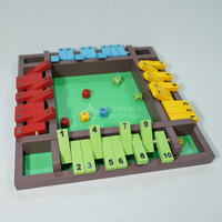 Juguete educativo Montessori clásico, juego de estrategia de madera hecho a mano 'Shut the Box' para todas las edades
