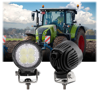 Échantillon gratuit Emark, phare de travail LED tout-terrain rond 40W, le plus lumineux, 12V, 3 pouces, phares LED pour tracteur