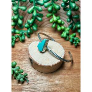 Donovan Skeets Kingman Turquoise & Sterling <b>Silver</b> Fashion <b>Cuff</b> <b>Bracelet</b> - Product Image 6