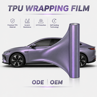 Film de protection de peinture automobile TPU à changement de couleur PPF Gris-violet rêveur 8 mil auto-réparant résistant aux rayures en rouleau pour la vente en gros