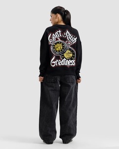Sweat-shirt à capuche surdimensionné pour femme avec logo personnalisé, ensemble de survêtement 2 pièces avec pantalon, imprimé en relief, tissu en polaire chaud en coton et polyester - Product Image 3