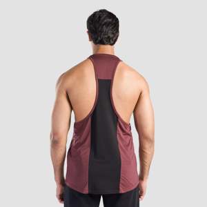 เสื้อกล้ามชายสีน้ำตาลแดงสำหรับออกกำลังกายในยิม - Product Image 2