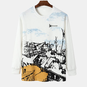 Sudadera de mezcla de algodón con estampado de logotipo personalizado, superventas, sudadera personalizada de alta calidad para hombre - Product Image 1