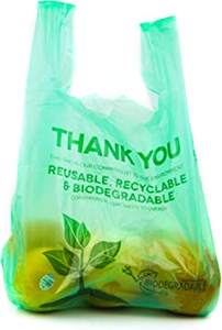 Supermarket Biodegradable Plastic T-Shirt <b>Bags</b> for Eco-Friendly Use - Product Image 6