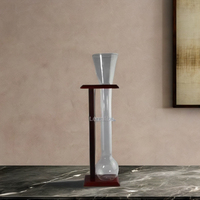 Offre Spéciale – Verre Classique Moderne en Borosilicate avec Support en Bois ou Plastique pour Bière, Vin, Restaurant – Idéal pour Cadeaux d'Affaires