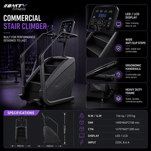 BM Gym Cardio-Trainingsgerät Kommerzieller Treppensteiger Stepper-Maschine für Fitness-Clubs - Product Image 3