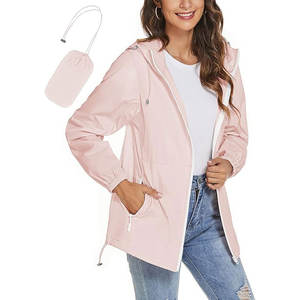 Haute qualité hommes femmes coupe-vent veste décontracté Ultra-léger imperméable séchage rapide respirant étanche à la pluie fermeture éclair impression tissu - Product Image 6
