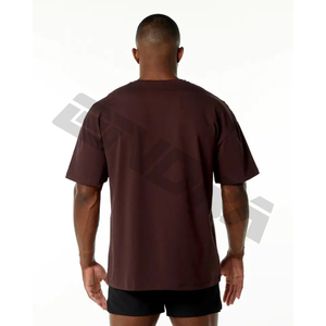 Camisetas Extra Grandes de Algodón Orgánico de Alta Calidad con Logotipo Personalizado, Ropa Deportiva Ecológica de Secado Rápido y Transpirable para Hombre - Product Image 3