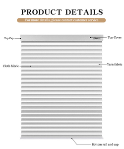 Motorizado incorporado Horizontal poliéster Shangri-la ciego operación eléctrica <span class=keywords><strong>interruptor</strong></span> de un clic capas transparentes/opacas diseño liso - Product Image 6