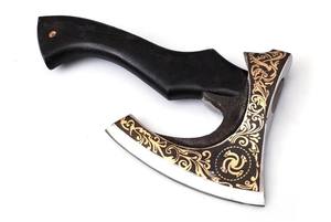 Hache de Bâtisseur en Acier à Haute Teneur en Carbone Forgée à la Main, Qualité Industrielle, Manche en Bois Personnalisé OEM, Tête Barbe, Longueur 500mm - Product Image 1