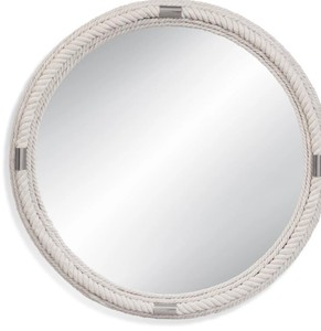 Espejo de pared grande personalizado, espejo colgante de cuerda blanca, espejo de cuerda - Product Image 2