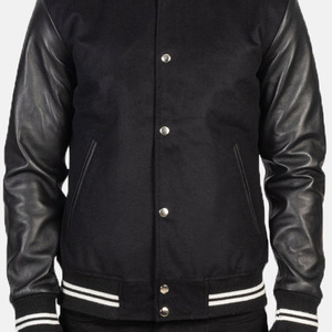 High Quality Custom Logo 100% Cotton Eco-Friendly Varsity <b>Jacket</b> for Men Letterman <b>Baseball</b> College <b>Bomber</b> Zipper Closure - Product Image 2