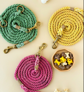 Nautical Cotton Rope Dog <b>Leash</b> | Handmade <b>Leash</b> | Soft Touch <b>Leash</b> for Big and Small Dog - Product Image 1