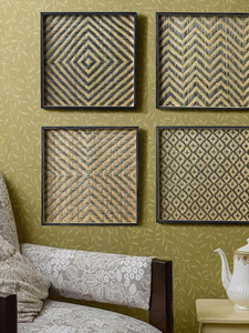 PARED BAMBÚ MADERA DECORACIÓN CON GANCHO COSAS COLGANTE - Product Image 2