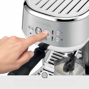 Machine à expresso compacte avec mousseur à lait automatique – Machine à expresso domestique à chauffe rapide, en acier inoxydable brossé - Product Image 3