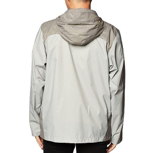 Unisex Lightweight Breathable Windproof Canvas <b>Stand</b> Front Windbreaker Jacket Patchwork Design for <b>Cycling</b> Running for Autumn - Product Image 3