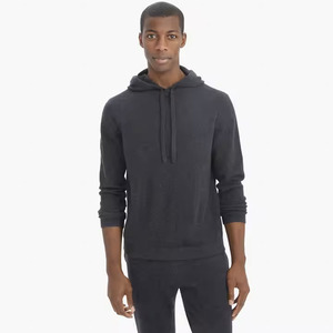 Vente en gros de pull-over tricoté à capuche en coton 100% personnalisé de haute qualité pour hommes - Product Image 2