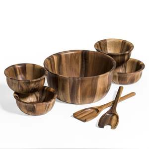 Cuenco de Madera Artesanal Versátil para Frutas o Ensaladas, Estilo Vintage, Rústico y de Alta Calidad - Product Image 3