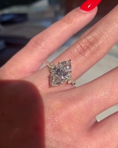 Bague de fiançailles vintage en forme de marquise avec CZ, 6x12 mm, plaquée or jaune, bijoux de mariage raffinés pour femmes, vente en gros d'usine - Product Image 5